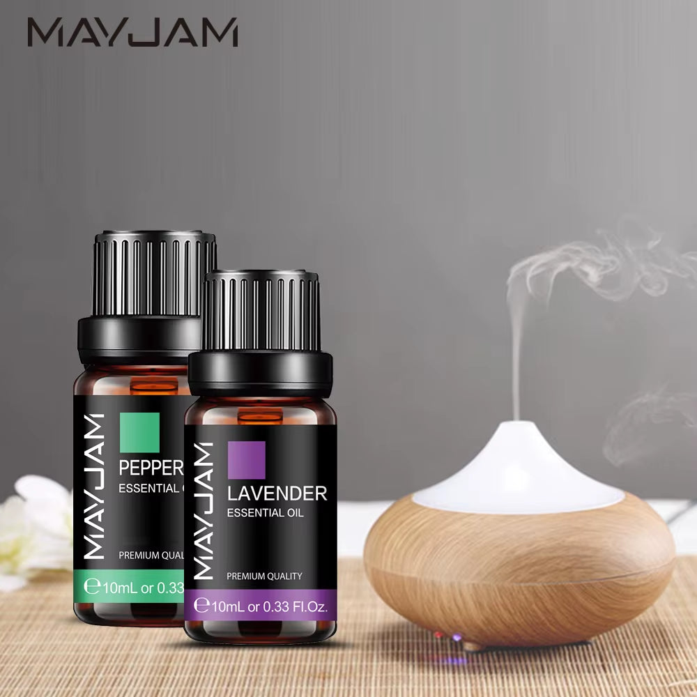 Essential Oil Blend - 10ML Lavender, Lemongrass, Jasmine, Vanilla, Eucalyptus, Rose, and Lemon for Humidifiers, Diffusers, and Candle Making